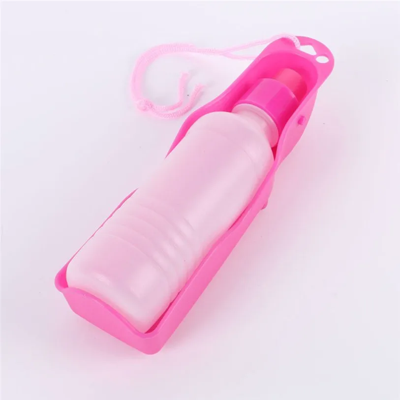 250500ml Dog Water Bottle Feeder With Bowl Plastic Portable Water Bottle Pets Outdoor Travel Pet Drinking Water Feeder noFB18 (10)