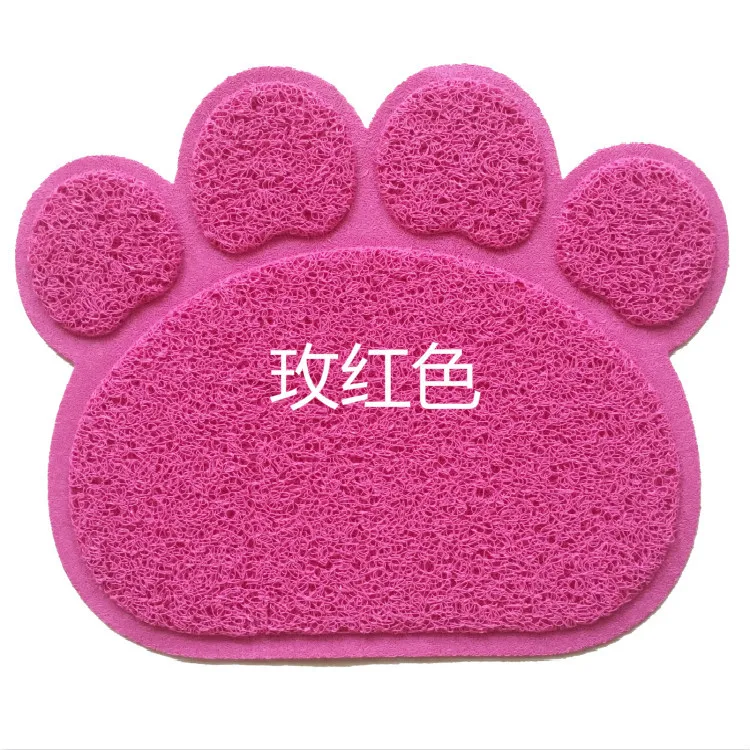 Pet ПВХ коврики пылезащитный стол Мао Ша Диан дверь потереть ноги - Цвет: Rose Red