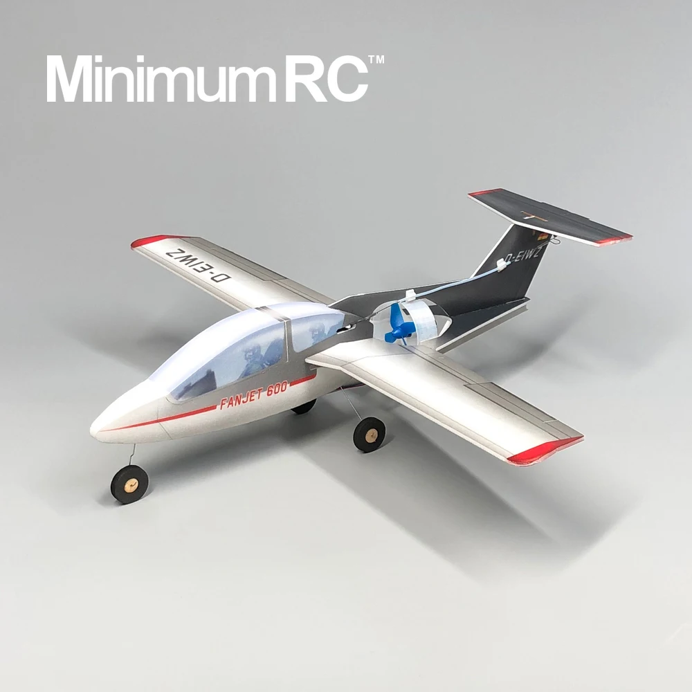 MinimumRC Fan Jet 600 35 мм EDF 360 размах крыльев 3 канальный тренажер неподвижное крыло RC