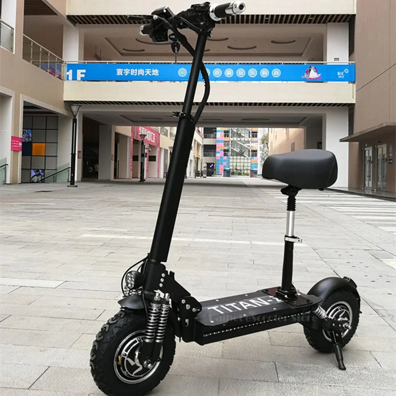 Powerful Off Road Electric Scooter Two Wheels Electric Scooters 11 Inch Double Drive 1200W 90KMH Foldable Electric Bikes Adults (9)