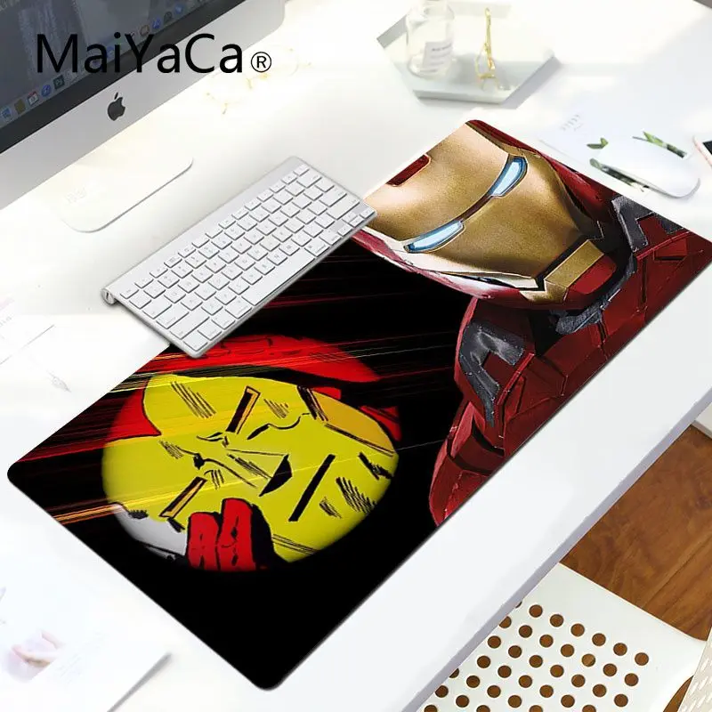 MaiYaCa Железный человек Marvel геймер скорость мыши розничная маленький резиновый коврик для мыши Комфортный коврик для мыши игровой коврик для мыши