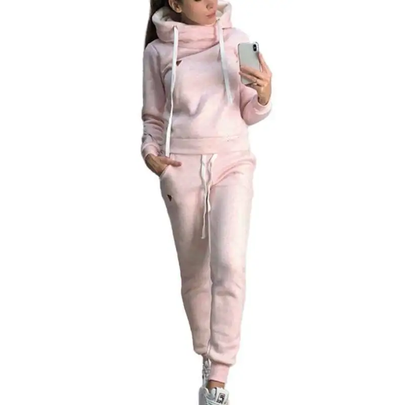 Raisevern New Women's Autumn And Winter Explosion Models New Fleece Fashion Casual Sports Suit Sweater Plus Size S-3XL