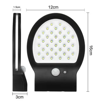 

Solar PIR Motion Sensor Garden Security Lamp Outdoor Wall Light Waterproo Lights