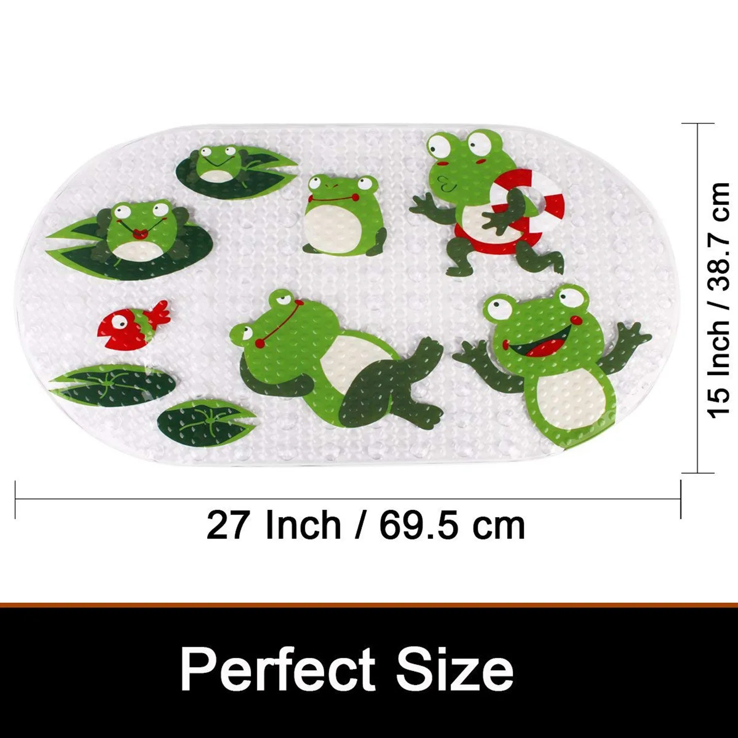 Original Bath tub and Shower Mat for Kids Anti Bacterial,Phthalate Free,Latex and Machine Washable Cartoon Pattern Mats Material