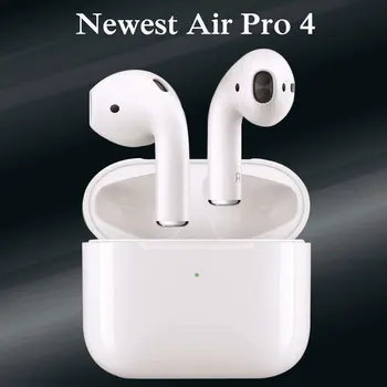

Newest Air Pro 4 TWS Volume Control Function Bluetooth V5.2 Headphone Wireless Earphone Rename GPS Touch Control Earbuds
