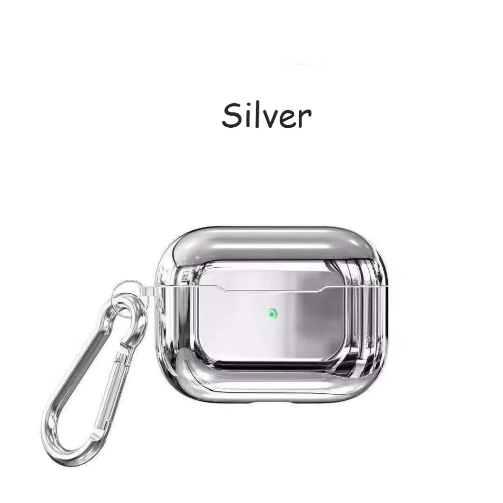 Shiny Plating Headset Case For Airpods Pro Capa Bluetooth Wireless Earphone Cases For Airpods Pro Cover Charging Box With Buckle (6)