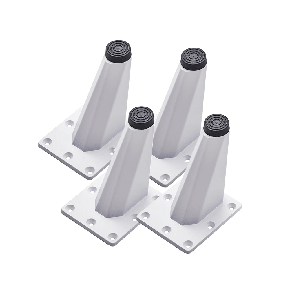 

4pcs Office Modern Easy Install Home Sofa Foot Furniture Table Legs Practical Oblique Aluminum Alloy Floor Protector TV Cabinet