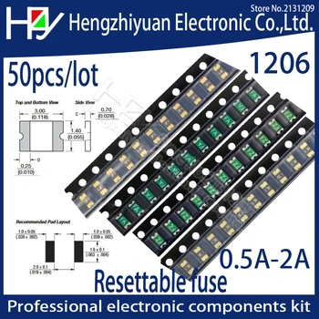 

3216 1206 0.05A 0.1A 0.12A 0.16A 0.2A 0.25A 0.5A 0.75A 1.1A 2A 3A 3.5A 4A SMD Resettable Fuse PPTC PolySwitch Self-Recovery Fuse