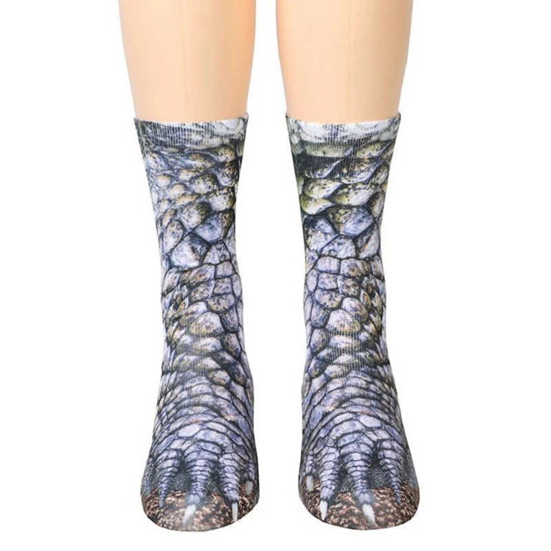 Unisex Adult Child 3D Print Animal Paw Socks animal paw socks Creative Funny Cat Dog Dinosaur Tiger Paw Socks For Boys Girls Casual Christmas
