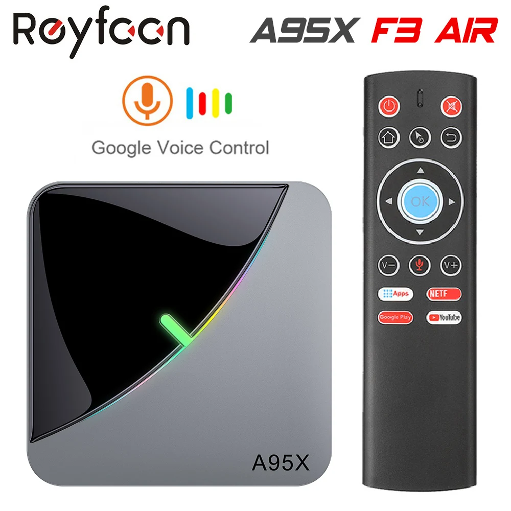 Light Smart-Tv-Box Wifi Youtube 60fps TVBOX Android 9.0 Amlogic S905x3 A95x F3 Google-Player