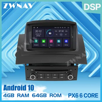

PX6 4+64 Android 10.0 Car Stereo DVD Player GPS Glonass Navigation for Renault Megane 2 Fluence Video Multimedia Radio head unit