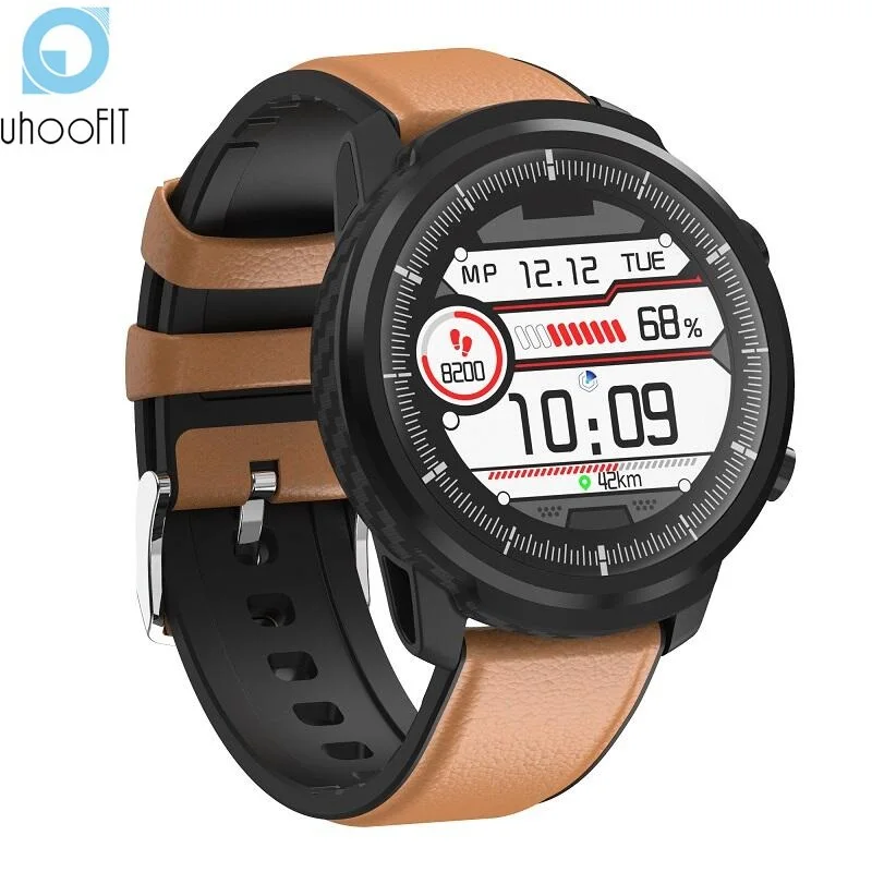 

UHOOFIT S10 smartwatch IP67 Waterproof Heart Rate Blood Pressure Monitoring Multiple Sports men Smart Watch for IOS Android