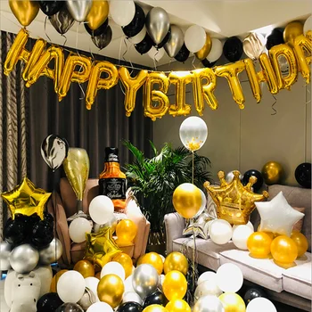 

Birthday Party Decoration Scene Balloon Creative Romantic Theme Background Wall Layout Package