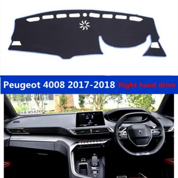 

Right hand drive car dashboard cover for Peugeot 4008 2017-2018 Polyester Fiber Auto dash board mat pad for Peugeot 4008