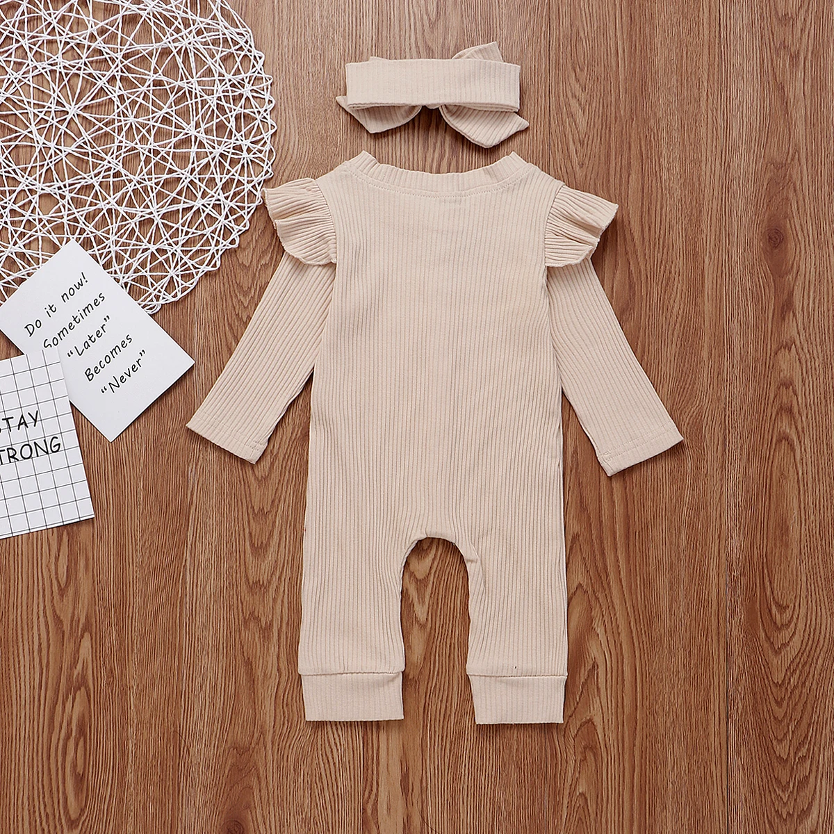 Baby Bodysuits classic 2022 Pudcoco Newborn Baby Girl Boy 2PCS Autumn Solid Clothes Set Knitted Romper Jumpsuit Outfits cheap baby bodysuits	