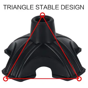 

Crutch Canes Leg Rubber Self Standing Walking Stick Tripod / Four-legged / Hexapod Tip End Cap Non-slip Base Pad Cover