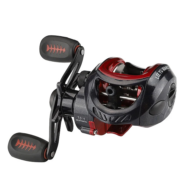 

LIEYUWANG Drag Power 6Kg Baitcasting Reel 7.0:1 Bait Casting Fishing Reel Magnetic And Centrifugal Dual Brake Right Hand