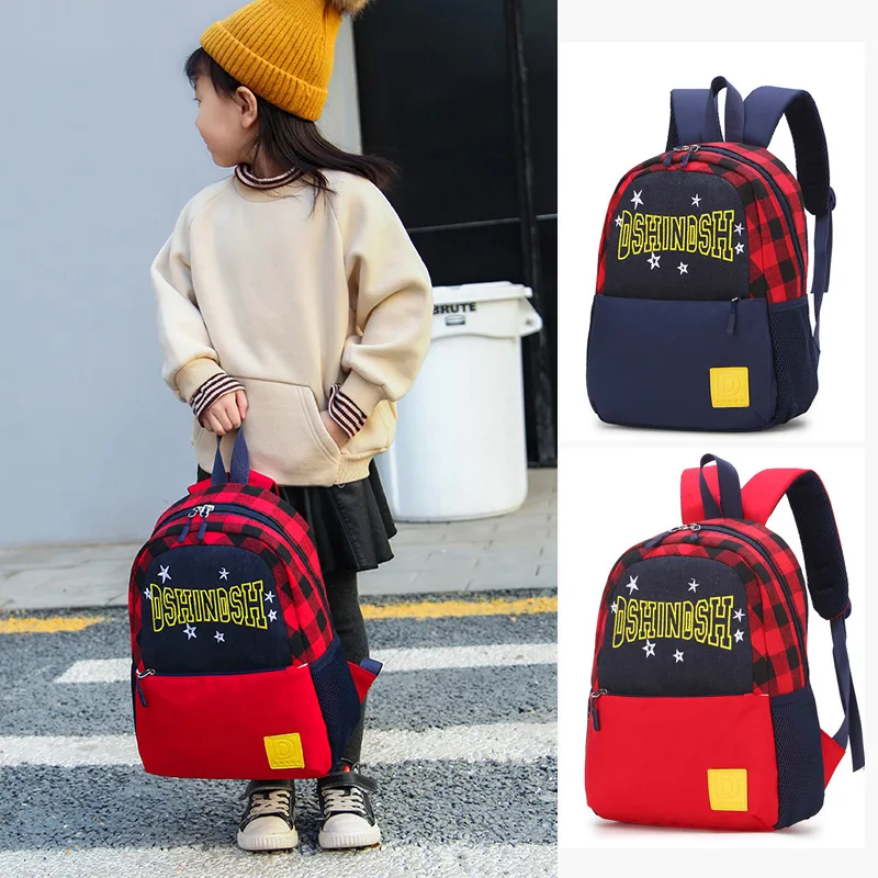 

Large Small Kindergarten Men And Women Baby School Bag New Style Children's Bags 3-5-8-Year-Old First Grade Casual Backpack