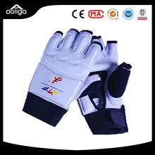 Половина пальцев Обучение игры тхэквондо поставки защитная одежда тхэквондо рука охранника защитная одежда может быть напечатан логотип