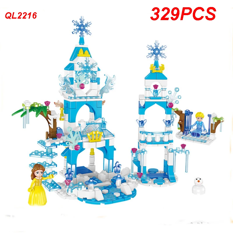 

QL2216 Girl Series Ice Paradise Building Blocks Toys Kids Assembling Brick Compatible Friend Model Toys For Children