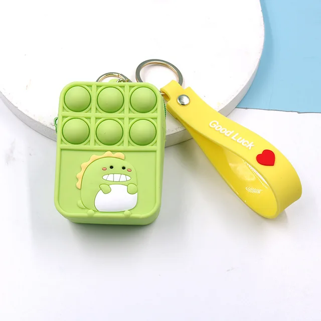 New Popit Mini Money Wallet Fingertip Toys Push Bubble Popite Pendant Bag Hot Sale Adult Decompression Toys Children Anti-Stress new 16