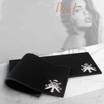 

Barber Mat Salon Black Flexible Anti-skid PVC Nonslip Material for Styling Station Work Station Salon Tools Barber Shop Demand