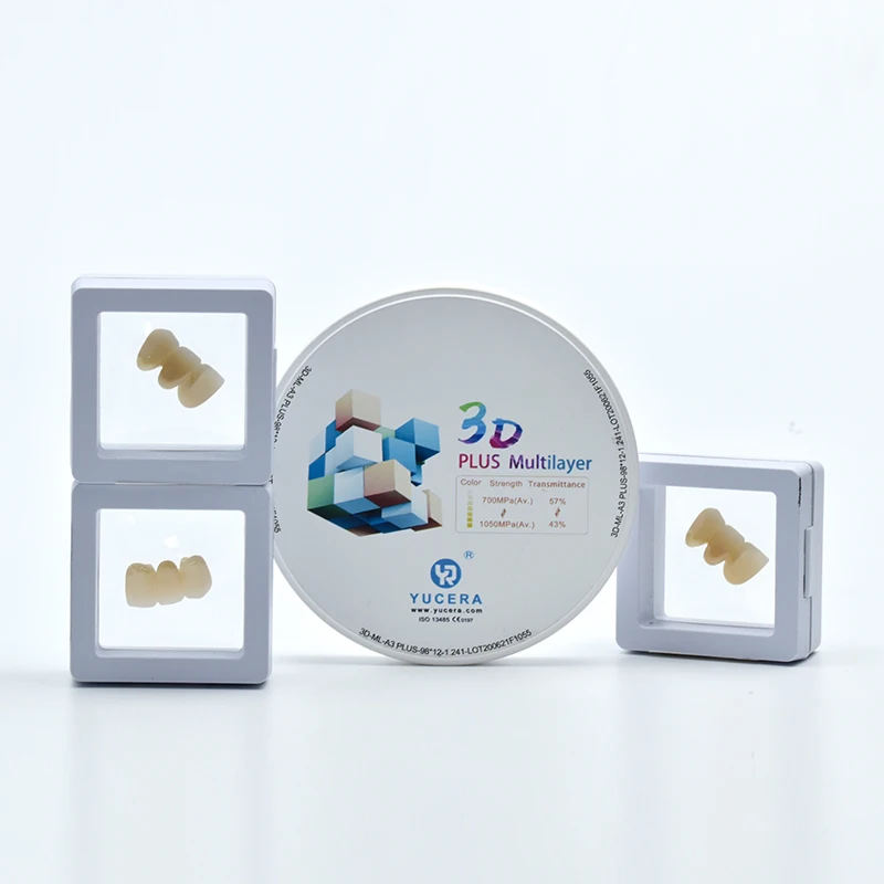 

Yucera 3D Plus Multilayer zirconia block 98mm For Crown and Bridge zirconia blank for crown