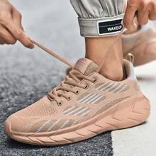 Breathable Slip-on Running Shoes 47 Light Men's Sports Shoes Large Size Sneakers 46 Fashion Women's Couple Jogging Casual Shoes