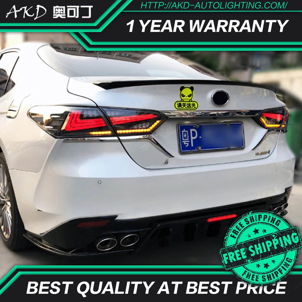 AKD тюнинг автомобильные задние фонари для Toyota Camry 2018 гибридные светодиодный ные