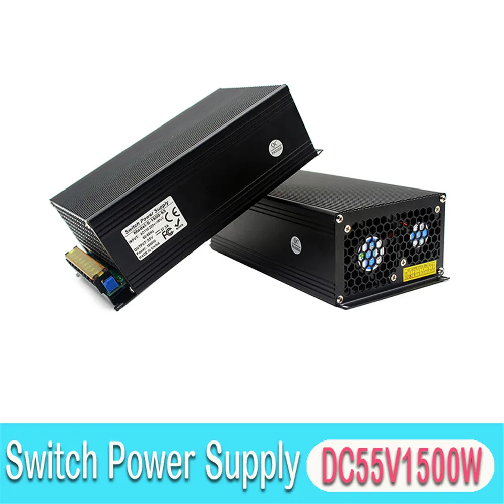 

AC DC 55V Power-Supply DC55V 1500W Transformer 110V 220V AC-DC LED Driver Power Supply Unit for CNC Router Stepper Motor