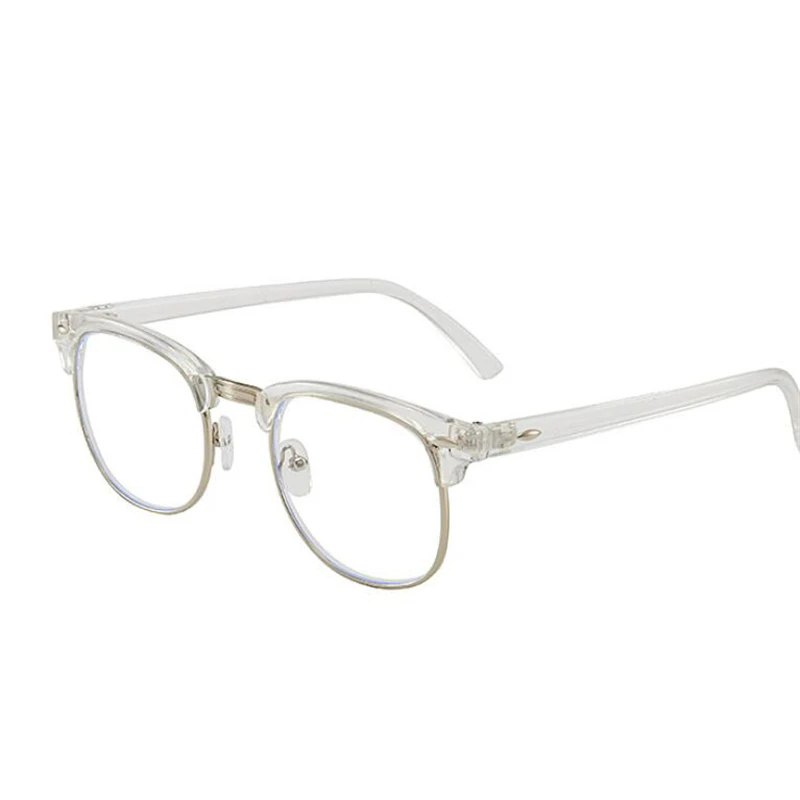 Anti-blue Light Half Frame Farsighted Glasses Male Female Elderly Reader Eyeglasses Magnifier +0.5 +1.0 +1.5 To +4.0 4