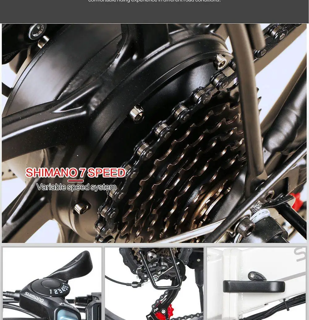 [Европа отправка не облагается налогом] Samebike 20LVXD30 портативный складной электрический велосипед 20 дюймов шины 350 Вт Мотор ebike Макс 35 км/ч e велосипед для взрослых