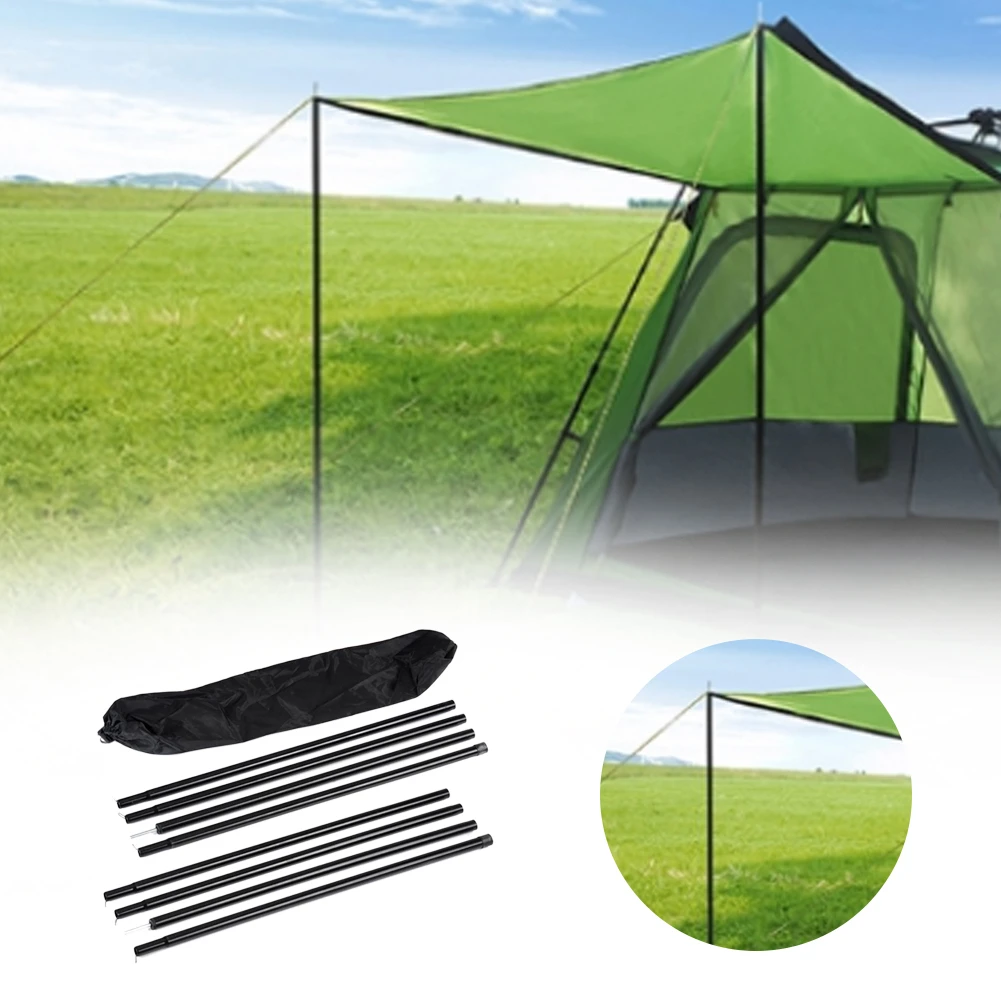 8pcs Black Canopy Tent Poles Set Awning Storage Bag Camping Bracket Support Portable Bar Replacemet Outdoor Frames Accessories Tent Accessories Aliexpress