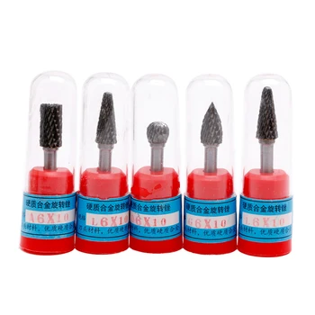 

5x Tungsten Carbide Burr Bit 1/4" 6mm Rotary Cutter Files CNC Engraving Tool New 40JE