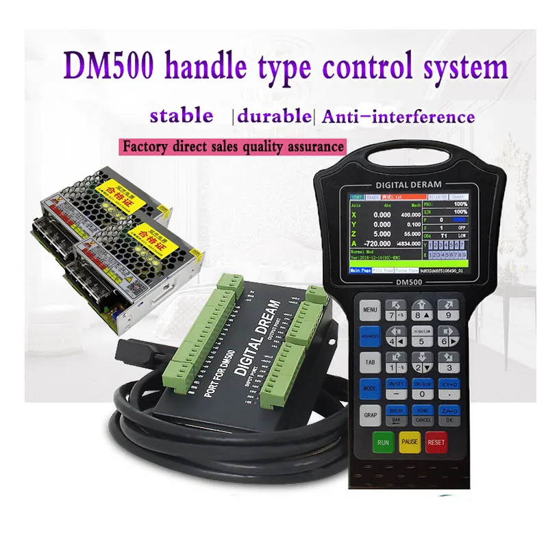 US $210.00 Cnc Controller Handwheel 500Khz Motion G Code With Driver DM500 M130 M150 34 Axis Replaces DSP A11E User Button