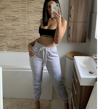 

Womens Lady Joggers Tracksuit Bottoms Trousers Slacks Gym Jogging Sweat Pants Ladies Drawstring Waist Trousers