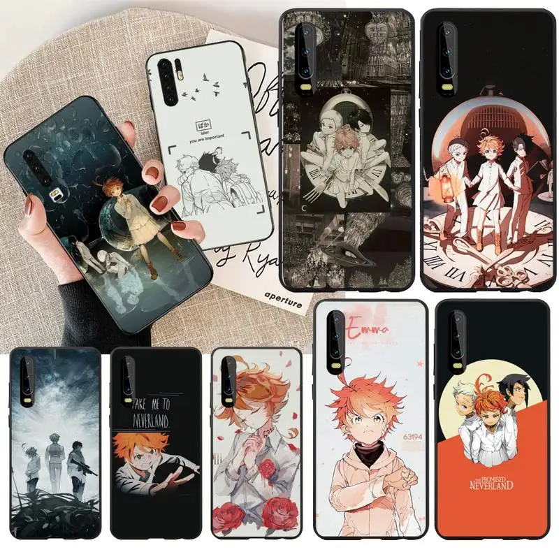HPCHCJHM Anime The Promised Neverland TPU black Phone Case Cover Hull for Huawei P30 P20 Mate 20 Pro Lite Smart Y9 prime 2019 | Мобильные