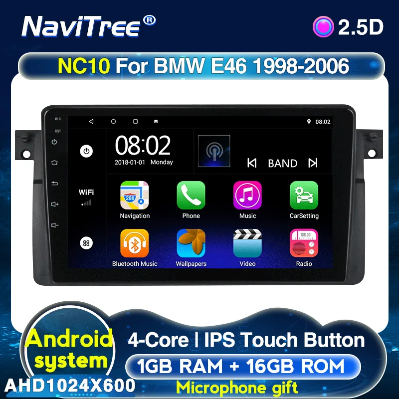 Автомобильный мультимедийный плеер 2 din для BMW 3 Series M3 E46 316i 318i android GPS радио стерео Wi