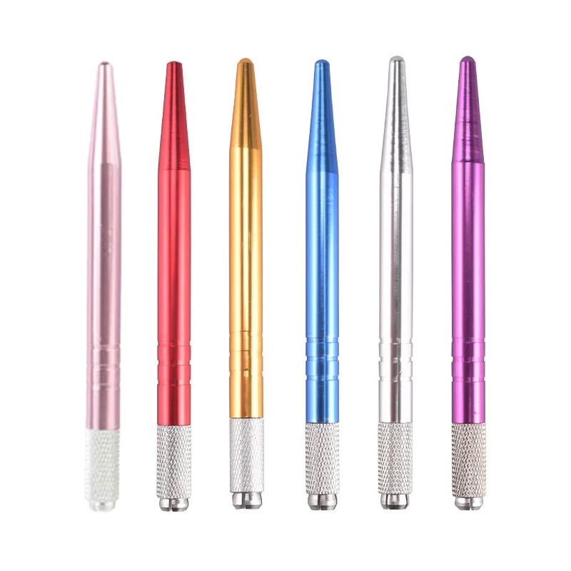 

1Set 6Pcs Manual Pen Machine Eyebrow Pens For Semi-Permanent Pen Makeup Supplies Eyebrow Makeup Tools