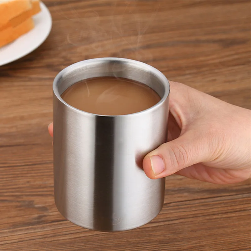 Stainless Steel Whisky Cup 7oz 10oz Double Wall Bar Beer Coffee Cup