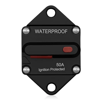 

Hot 50/100/150A Car Circuit Breaker Reset Switch for SUV Bus Sedan Ship Waterproof Manual Reset Circuit Breaker Switch Car Holde