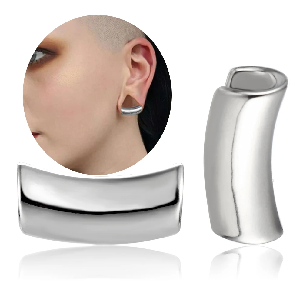Large Silver Lobe Cuff