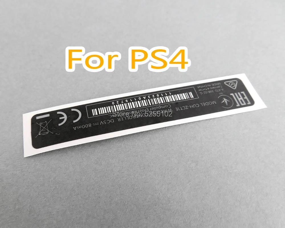 200 шт./лот для корпуса контроллера Playstation 4 PS4 Slim Black Back Mark Tag Paste Sticker Label Seals