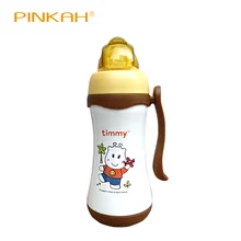PINKAH мультфильм кружка 304 нержавеющая сталь детские соломинки для питья чашки болтовня-стойкая герметичная изоляция двойного назначения детские чашки