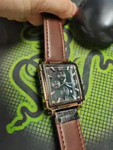 Reloj deportivo para hombre, cronógrafo de cuarzo, con Esfera Grande cuadrada de cuero, marca superior de lujo, a la moda, resistente al agua, nuevo, 2021