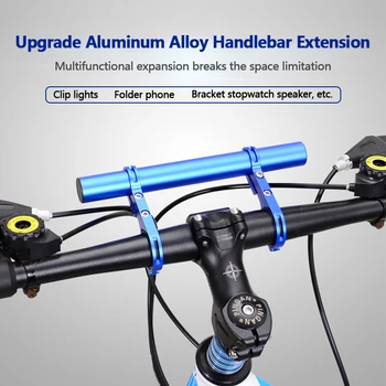 

10CM Bike Handlebar Extended Bracket Headlight Mount Bar MTB Bicycle Cycling Lamp Support Rack Stand Flashlight Carbon Holder