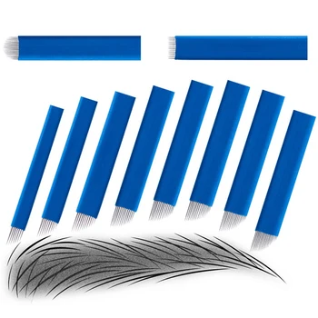 50pcs-Microblading Pin 0.18mm Manual Eyebrow Blades