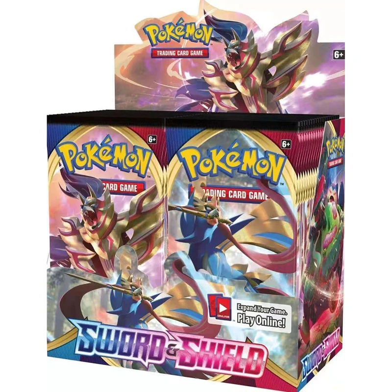 324 шт. 36 упаковок в коробке Pokemon TCG SS английская версия карты Pikamon Sword &amp Shield