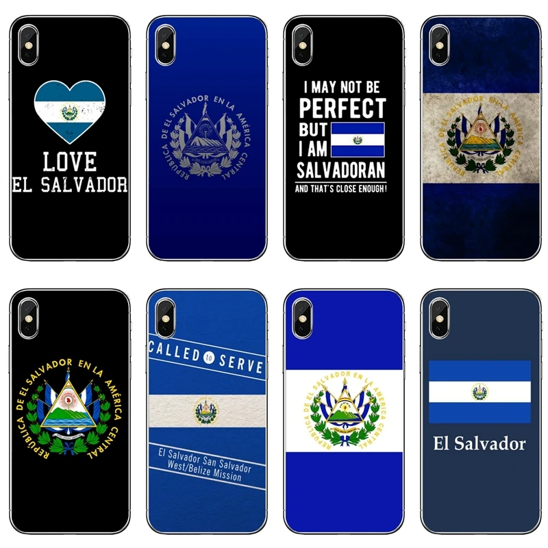 El Salvador Flag аксессуары чехол для телефона iPhone 11 Pro XS Max XR X 8 7 6 6S Plus 5 5S SE 4S 4 iPod Touch |