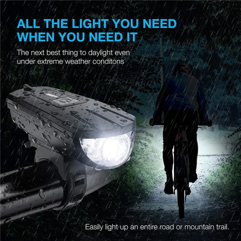 300 Lumens Bicycle Light Mountain bike USB Rechargeable Bike Light Safety Warning Front Lamp Front Headlight Bicycle Accessories 300 Lumens Bicycle Light Mountain bike USB Rechargeable Bike Light Safety Warning Front Lamp Front Headlight Bicycle Accessories